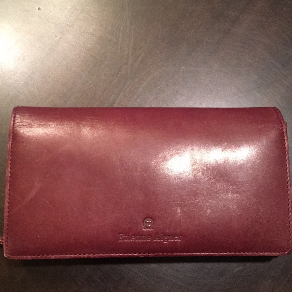 Leather Wallet - Estienne Aigner /multi slots